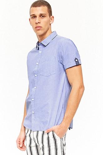 Forever21 Heathered Pocket Shirt