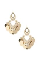 Forever21 Tiered Chandelier Coin Earrings