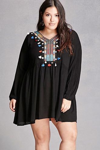 Forever21 Plus Size Velzera Woven Dress