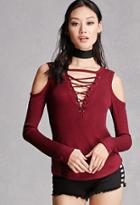 Forever21 Open-shoulder Strappy Top