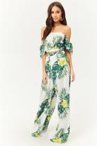 Forever21 Tropical Floral Palazzo Pants