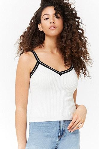 Forever21 Sleeveless Sweater-knit Top