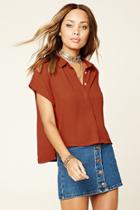 Forever21 Women's  Chiffon Woven Blouse