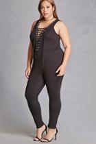Forever21 Plus Size Lace-up Jumpsuit