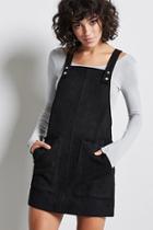 Forever21 Faux Suede Overall Dress