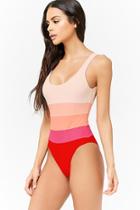 Forever21 Colorblock One-piece Swimsuit