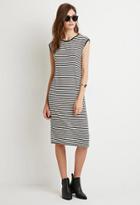 Forever21 Striped High-slit Midi Dress