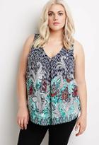 Forever21 Plus Size Abstract Print Top