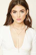 Forever21 Snake Chain Lariat Necklace