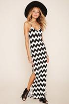 Forever21 Women's  Zigzag Print Maxi Dress