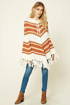 Forever21 Women's  Hooded Sweater Poncho