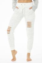 Forever21 Distressed Marled Joggers