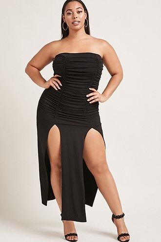 Forever21 Plus Size Strapless Maxi Dress