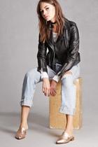 Forever21 Shellys London Metallic Mules