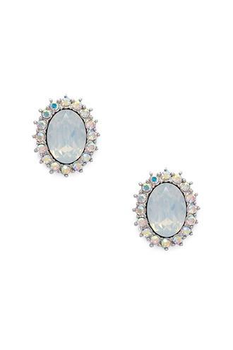 Forever21 Faux Gem Rhinestone Studs