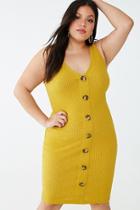 Forever21 Plus Size Ribbed Button-front Dress