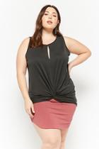 Forever21 Plus Size Twist-front Keyhole Top
