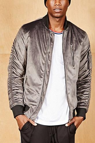 Forever21 Project Paris Velvet Bomber