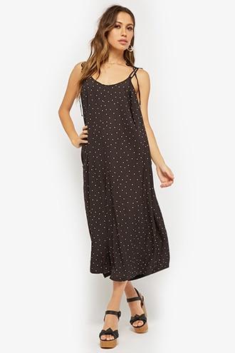 Forever21 Polka Dot Culotte Jumpsuit