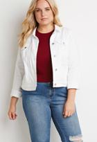 Forever21 Plus Clean Wash Denim Jacket