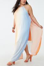 Forever21 Plus Size Ombre High Neck Maxi Dress