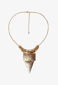 Forever21 Dimpled Geo Charm Necklace