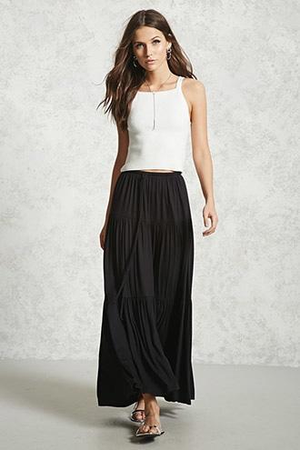 Forever21 Tiered Maxi Skirt