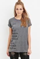 Forever21 Women's  Heathered Cities Graphic Tee