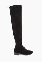 Forever21 Women's  Over-the-knee Faux Suede Boots (black)