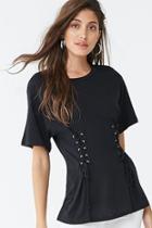 Forever21 Lace-up Princess Top