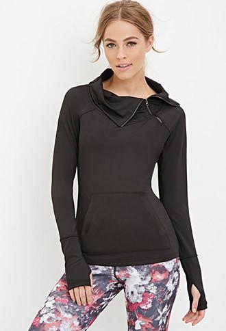 Forever21 Funnel Neck Athletic Jacket