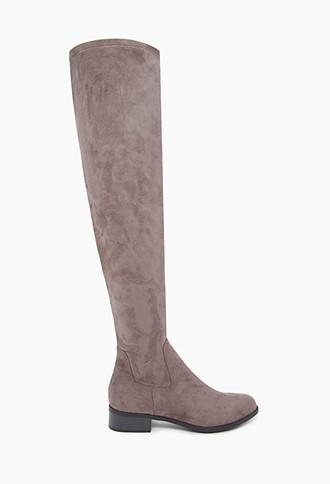 Forever21 Over-the-knee Faux Suede Boots