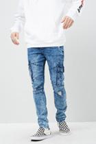 Forever21 Cain & Abel Distressed Straight-leg Jeans