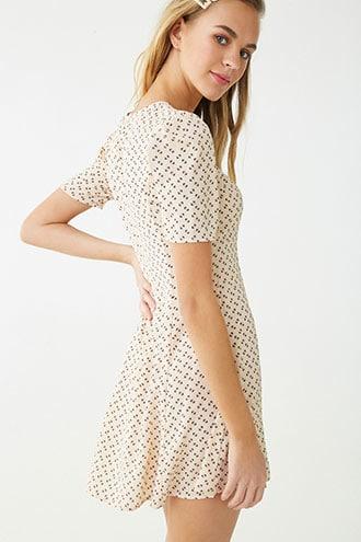 Forever21 Abstract Dot Print Mini Dress