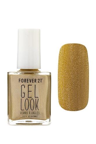 Forever21 Gold Gel Look Nail Polish