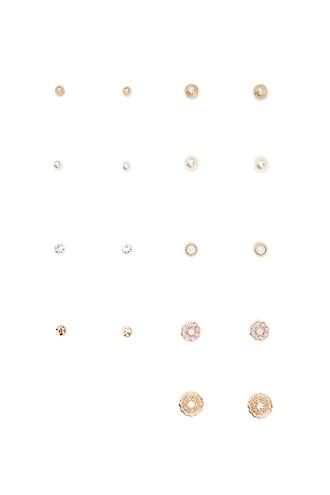 Forever21 Faux Stone Floral Stud Set