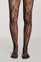 Forever21 Sheer Floral Tights