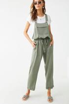 Forever21 Cuffed-hem Y-back Jumpsuit