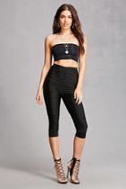Forever21 Ruched Cropped Leggings