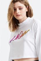 Forever21 L.a. Gear Mock Neck Tee