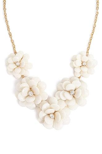 Forever21 Statement Floral Necklace