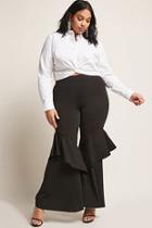 Forever21 Plus Size Flounce Flare Pants