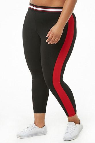 Forever21 Plus Size Side-striped Leggings