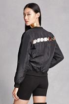 Forever21 Ring Cutout Bomber Jacket