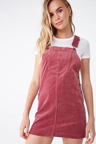 Forever21 Velvet A-line Overall Mini Dress