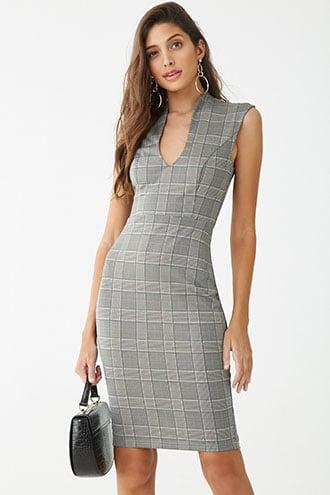 Forever21 Glen Plaid Bodycon Mini Dress