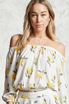 Forever21 Lemon Off-the-shoulder Top