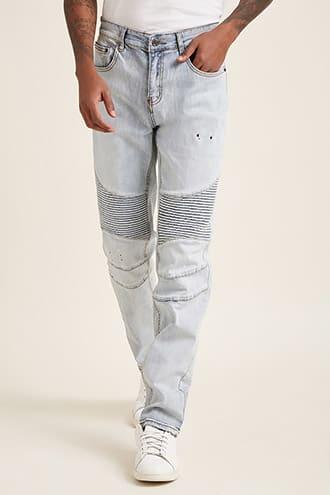 Forever21 Young & Reckless Skinny Moto Jeans