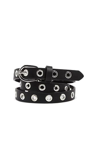Forever21 Grommet Skinny Belt