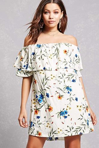 Forever21 Tassels N Lace Flounce Dress